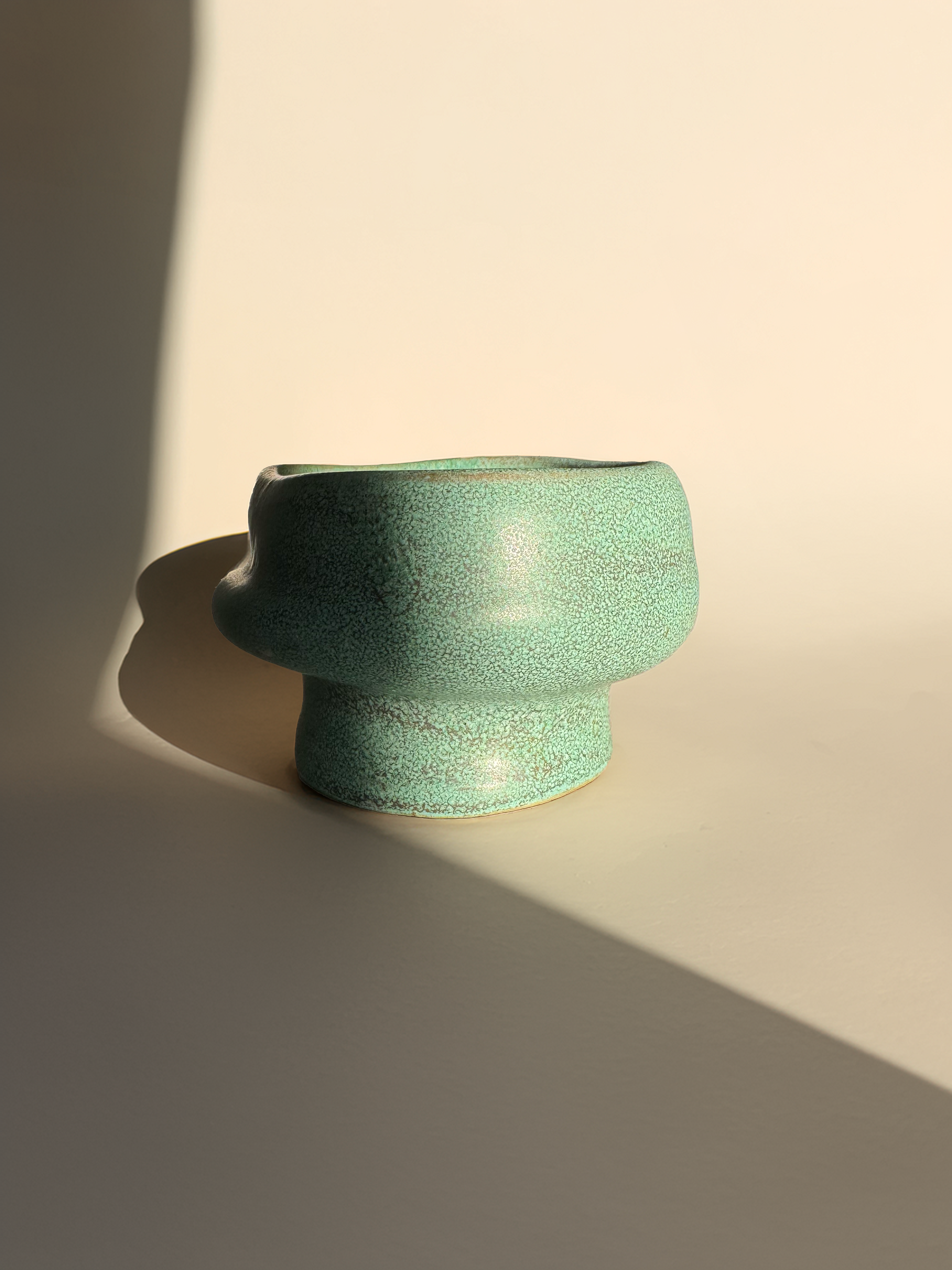 Ceramic Handmade Organic Teal Mug