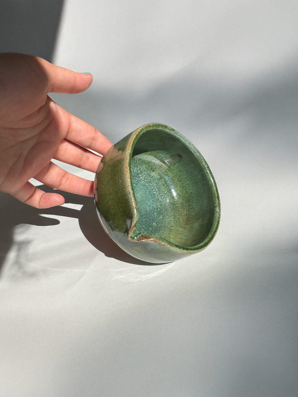 Dreamy Matcha Bowl, Artisan Hand-Built Ceramic Gift