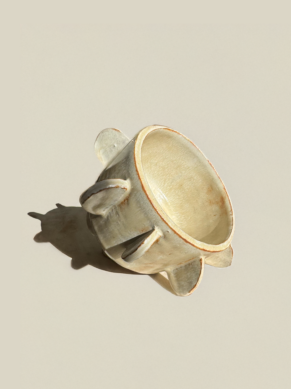 Handmade Ceramic Indoor Planter with Drainage, Ceramic Planter Gift