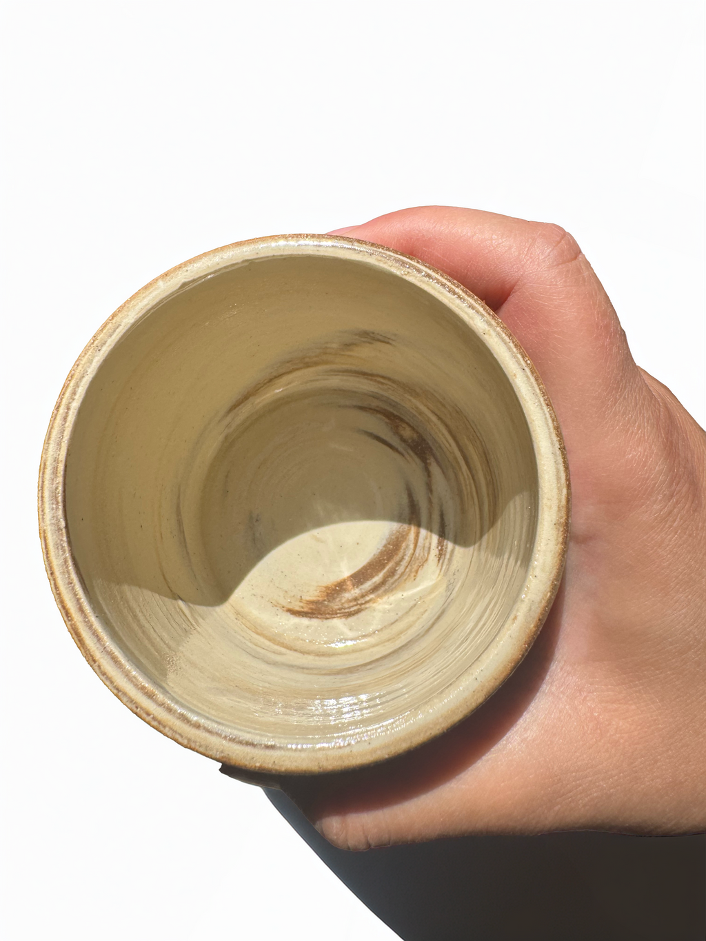 Handmade Ceramic Marble Hand Carved Mug, Artisan Pottery