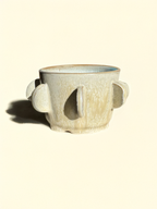 Handmade Ceramic Indoor Planter with Drainage, Ceramic Planter Gift