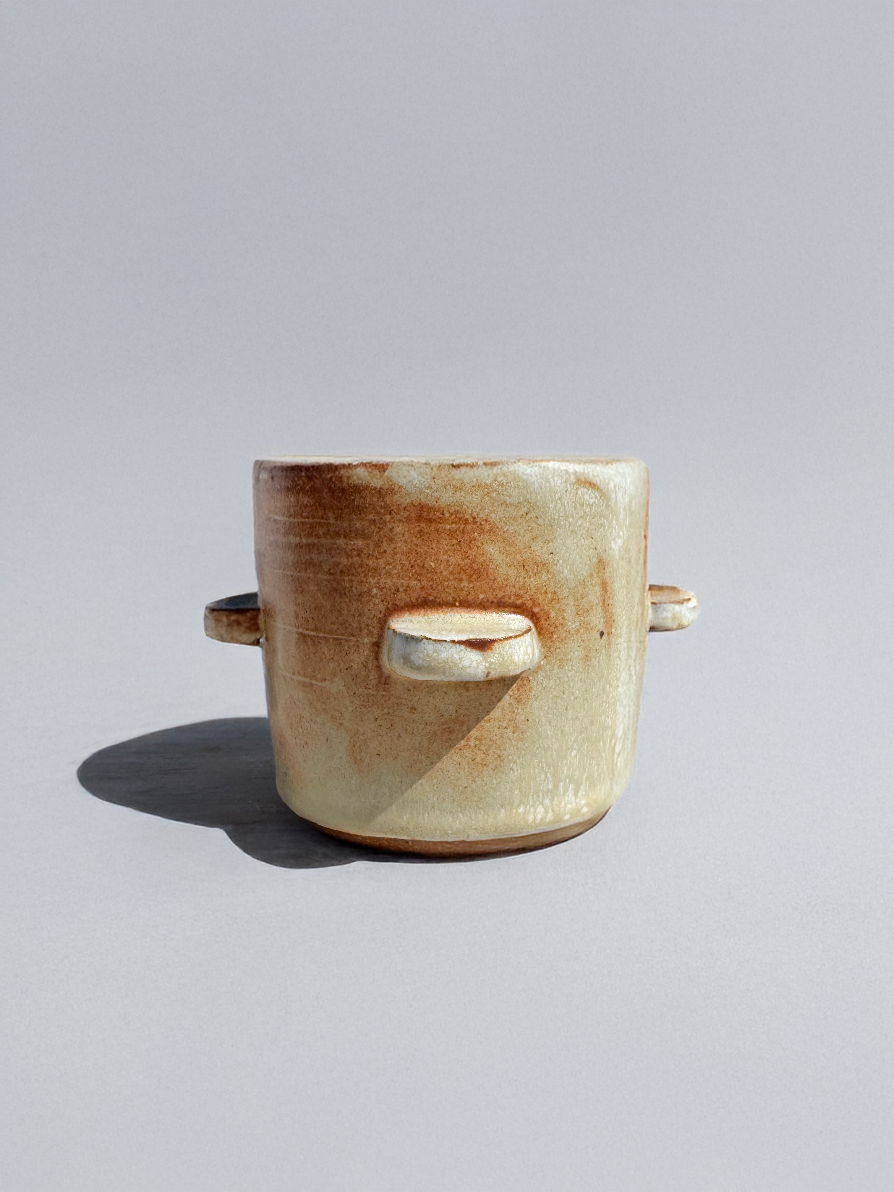 Handmade Ceramic Planter with Drainage Hole: Unique Indoor Plant Pot