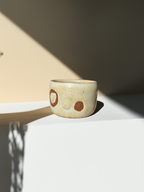Handmade Ceramic Long Handle Espresso Mug, Artisan Pottery, Opal