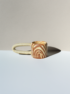 Handmade Ceramic Long Handle Espresso Mug Zebra, Artisan Pottery, Opal, Ceramic Gift