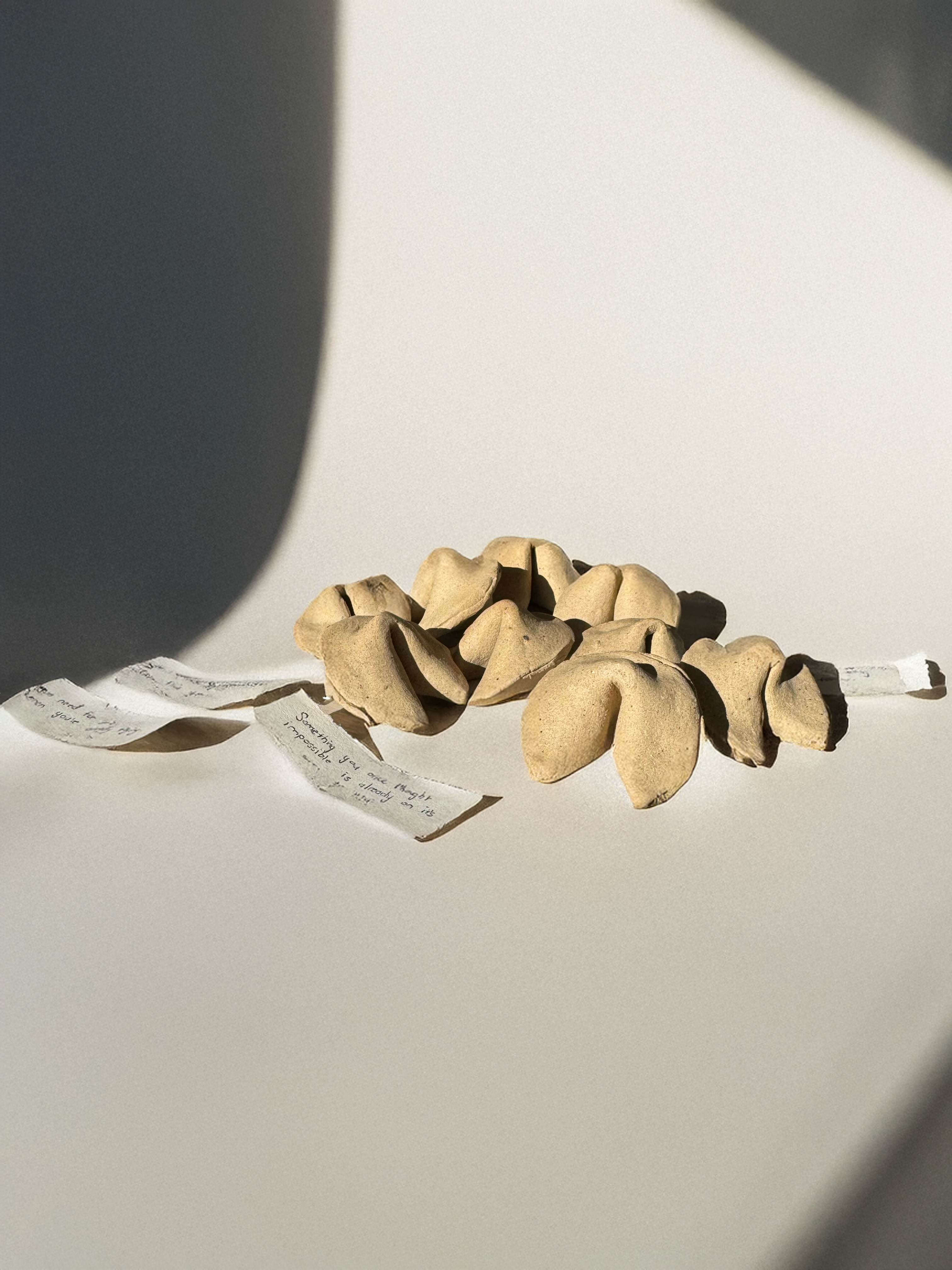 Ceramic Fortune Cookies From The Future, Hand-made Ceramic Gift