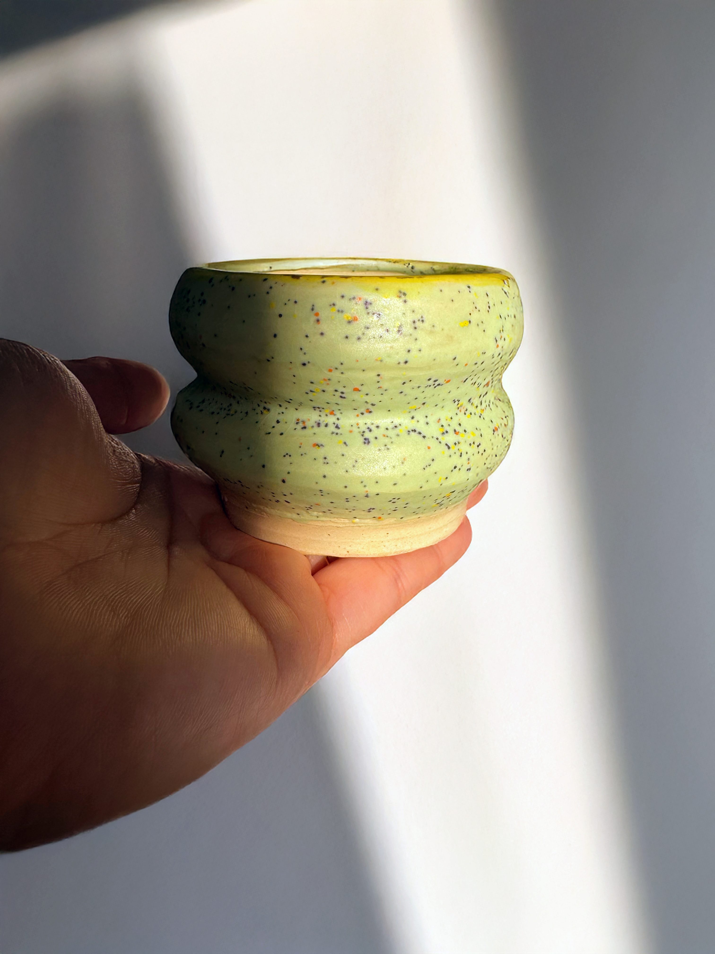 Handmade Ceramic Espresso Bubble Mug, Artisan Pottery
