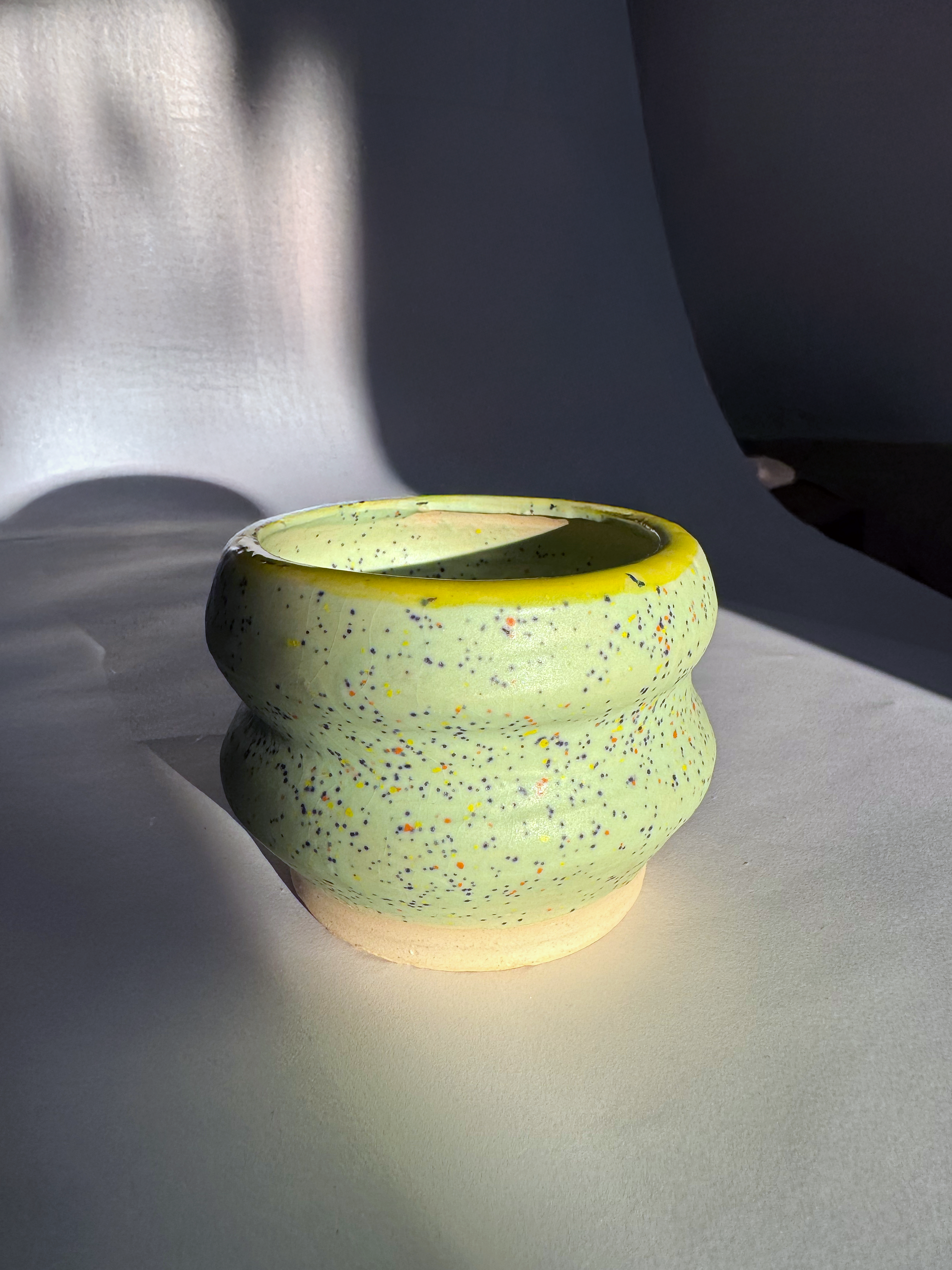 Handmade Ceramic Espresso Bubble Mug, Artisan Pottery