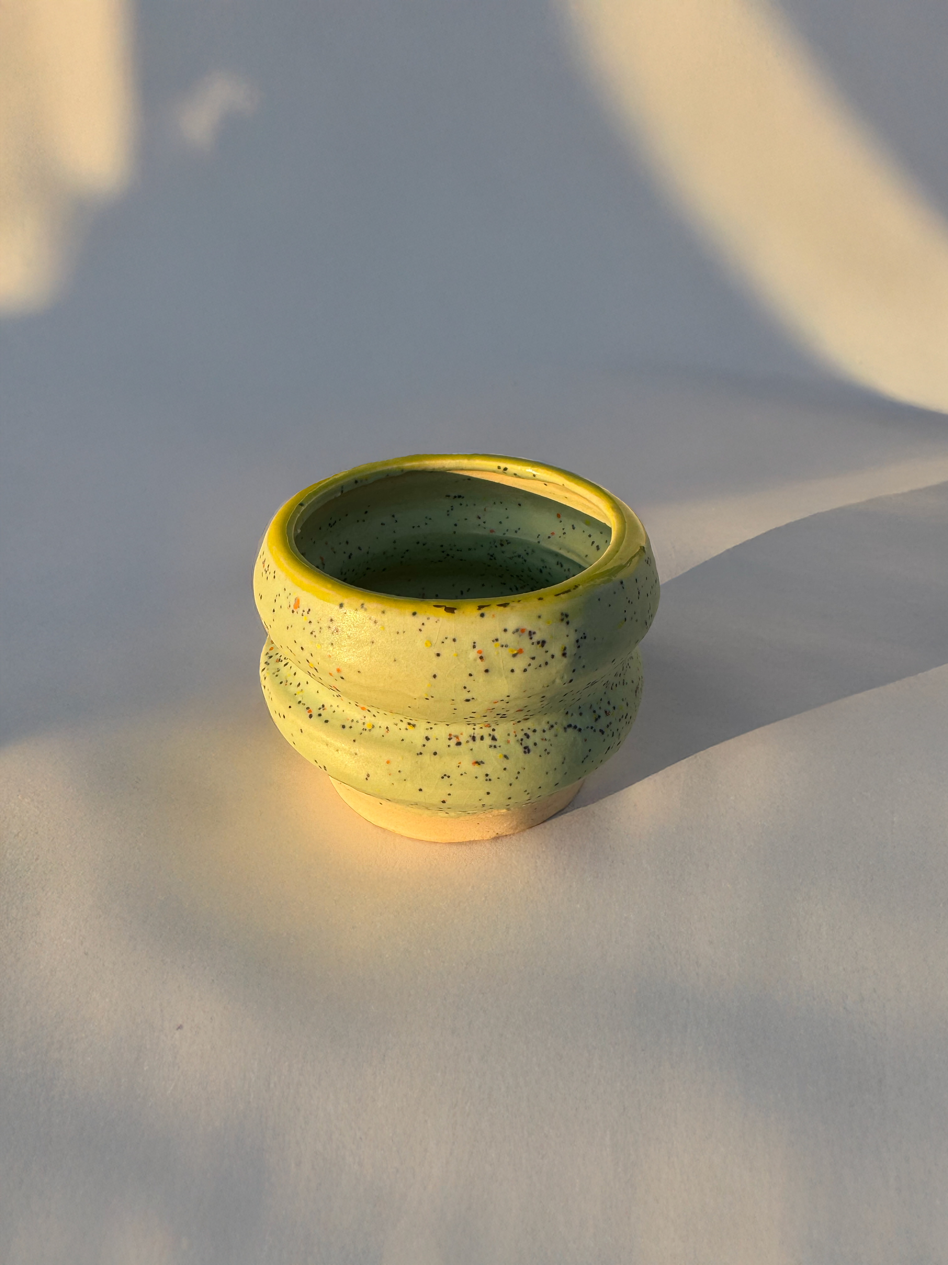 Handmade Ceramic Espresso Bubble Mug, Artisan Pottery