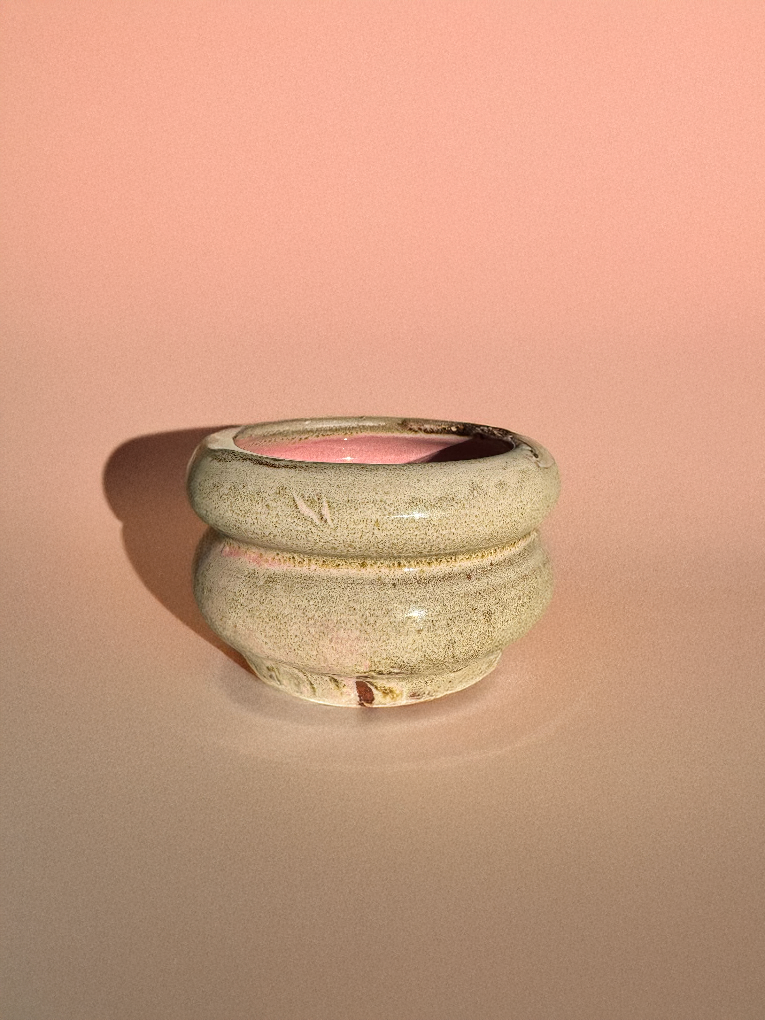 Dreamy Pink Bubble Bowl, Artisan Hand-Built Ceramic Gift