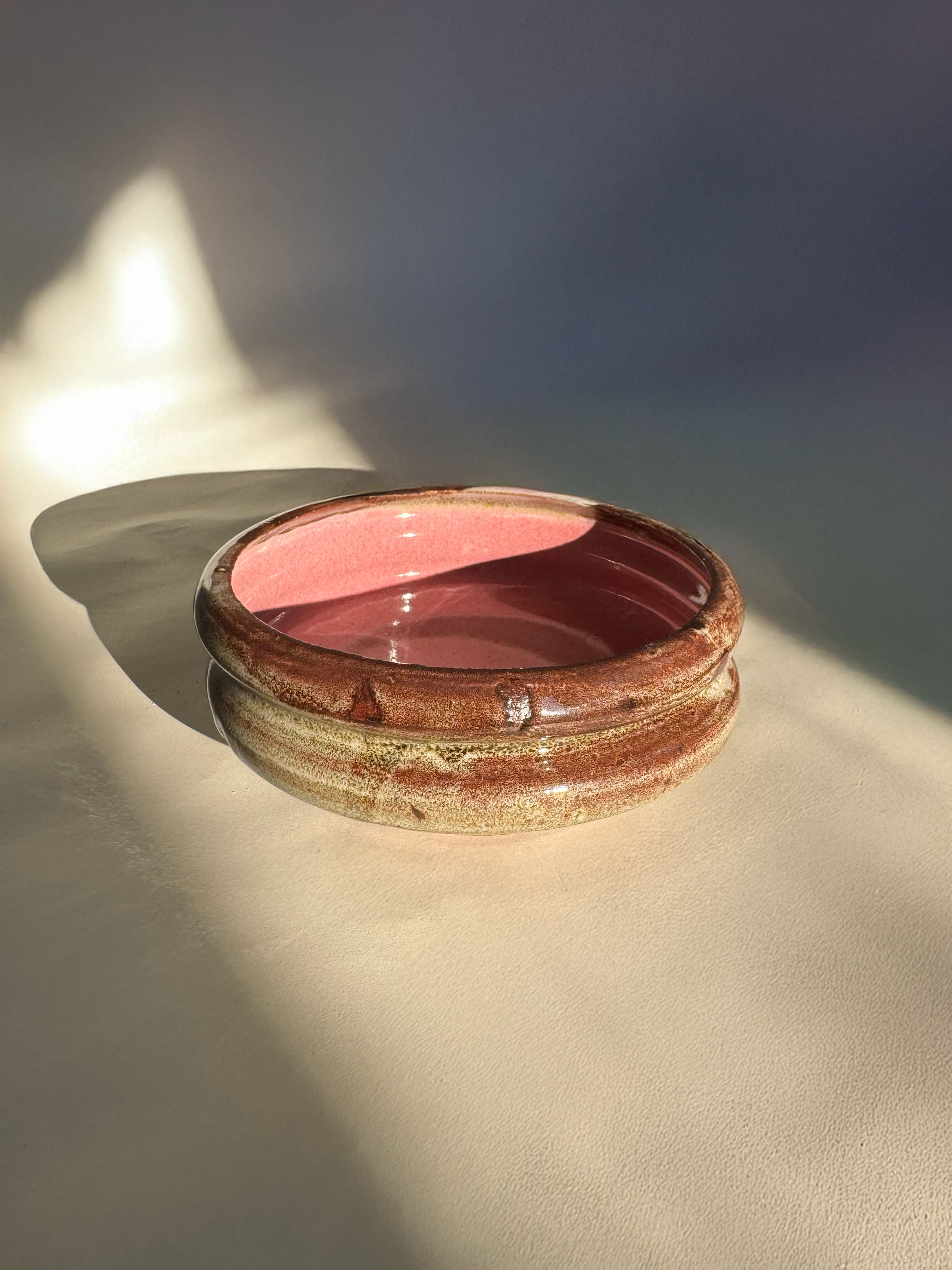 Dreamy Pink Bubble Plate, Artisan Hand-Built Ceramic Cloud Donut Plate