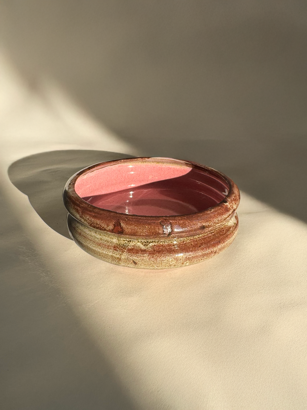 Dreamy Pink Bubble Plate, Artisan Hand-Built Ceramic Cloud Donut Plate
