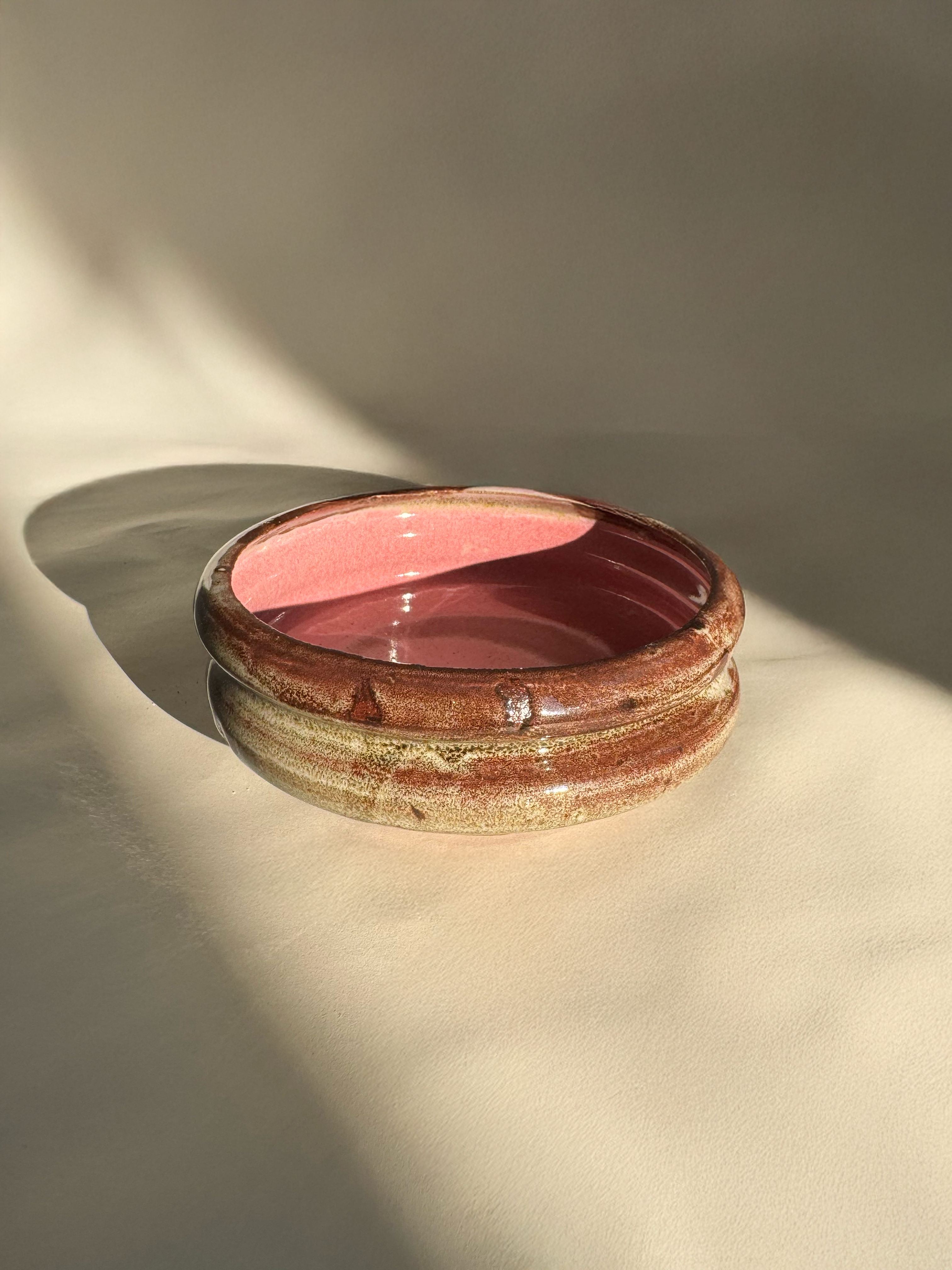 Dreamy Pink Bubble Plate, Artisan Hand-Built Ceramic Cloud Donut Plate