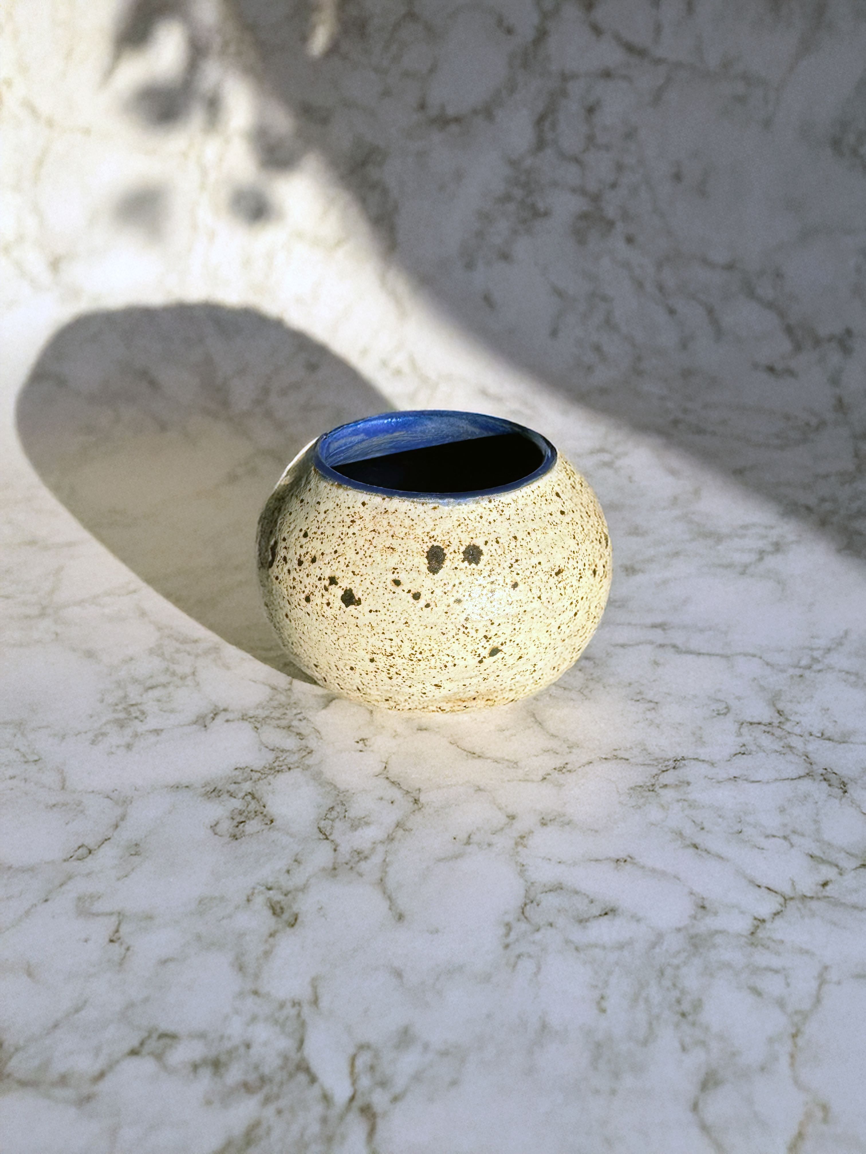 Hand-made Ceramic Speckled Flower Vase