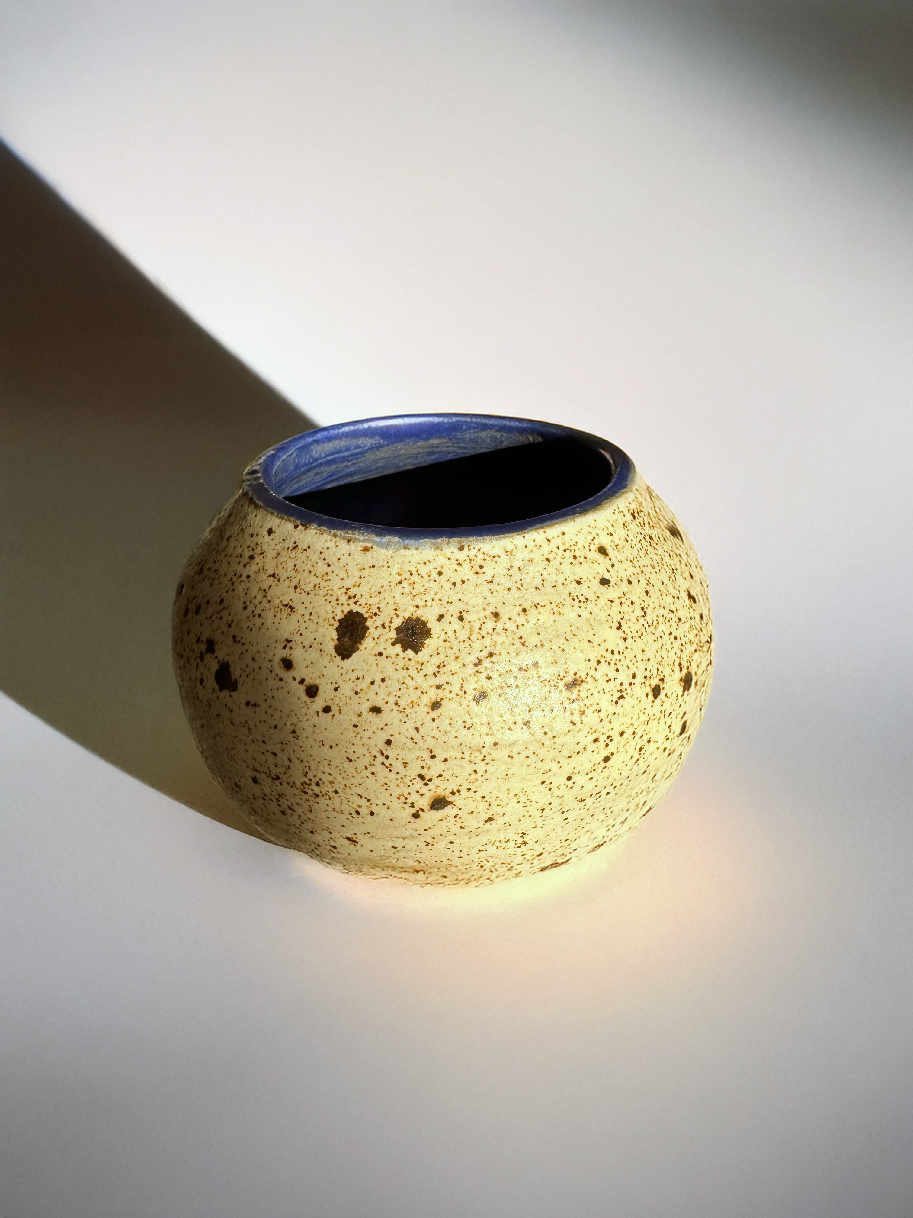 Hand-made Ceramic Speckled Flower Vase
